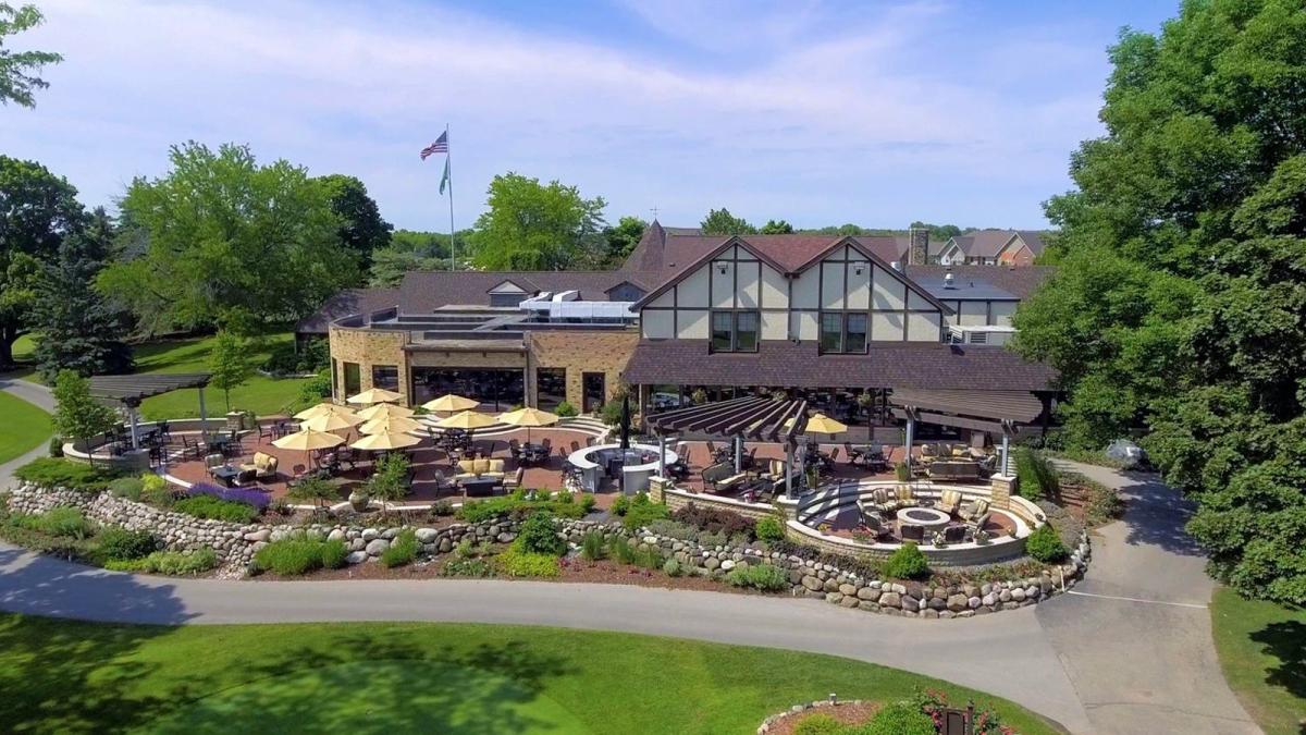 Clubhouse drone picture of North Hills Country Club