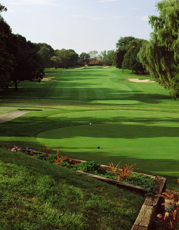 18th tee box at North Hills Country Club