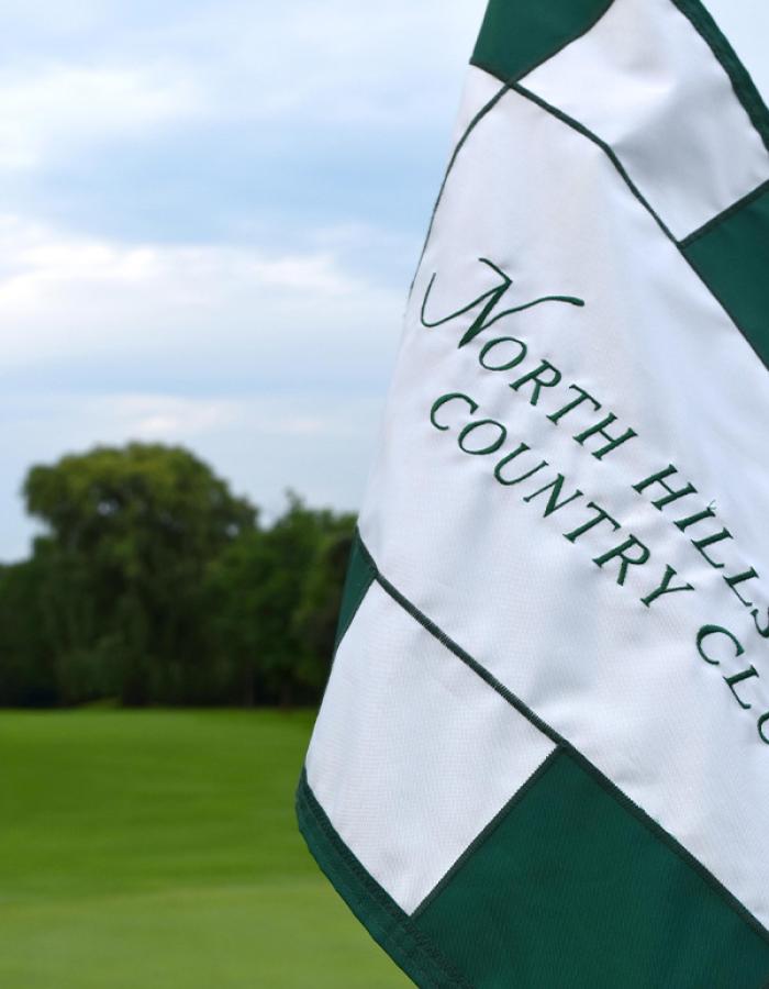 North Hills Country Club hole flag