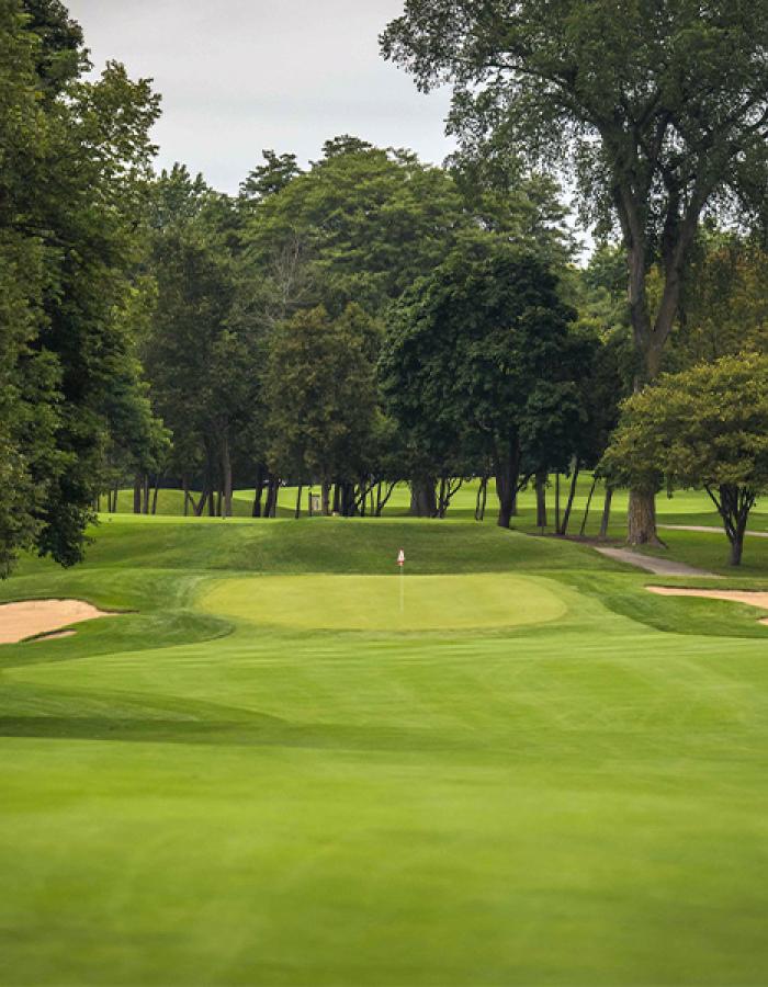 10th hole green at North Hills Country Club